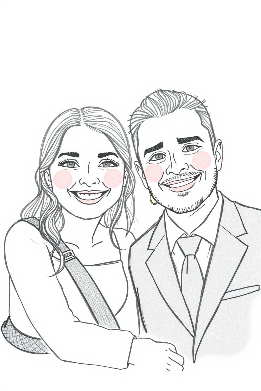 Simeon and Anna Doodle Drawing