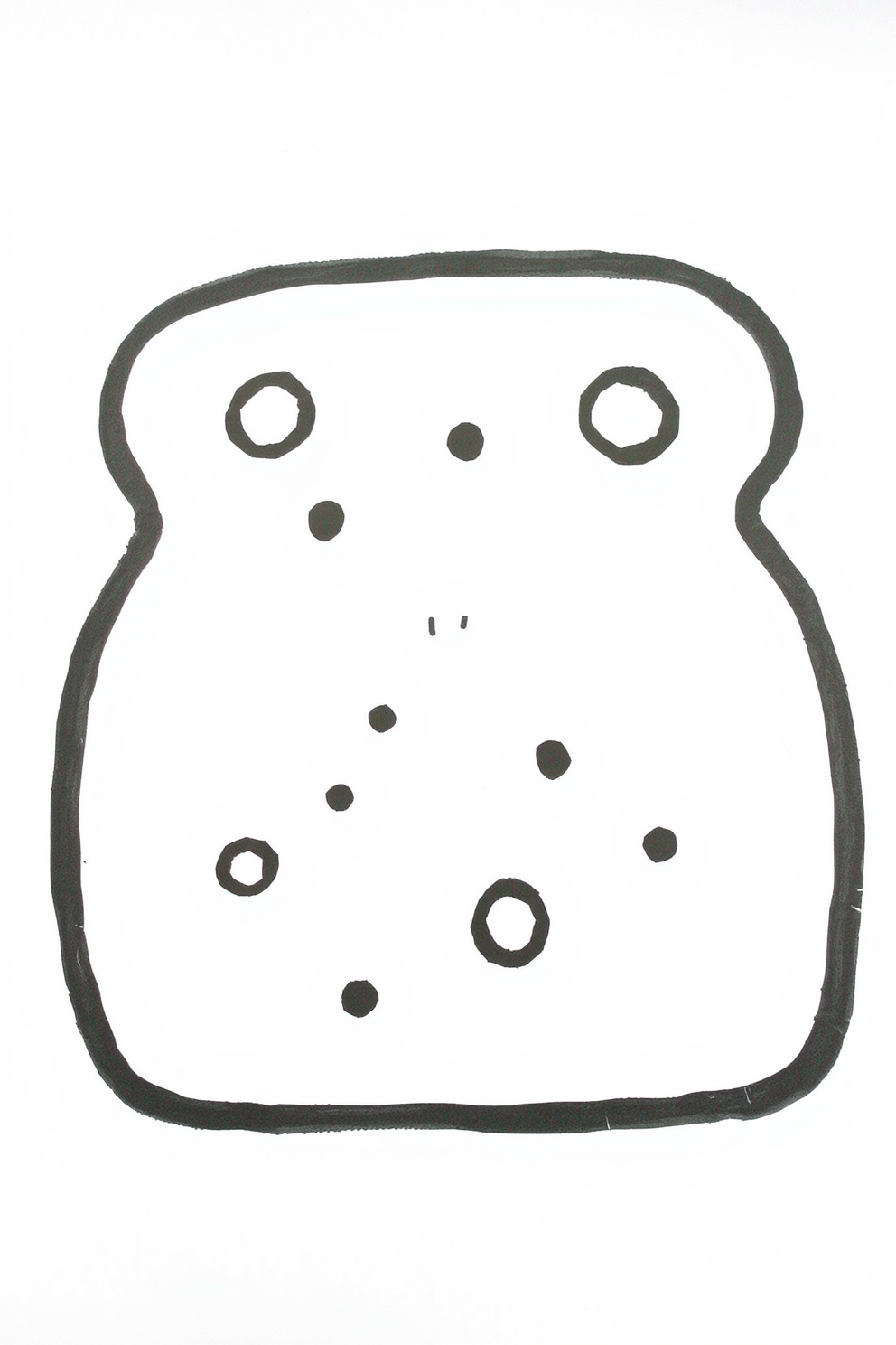 Simple Bread Drawing