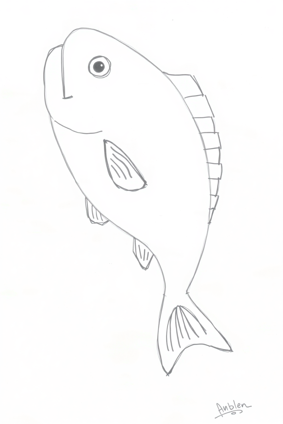 Simple Fish Drawing