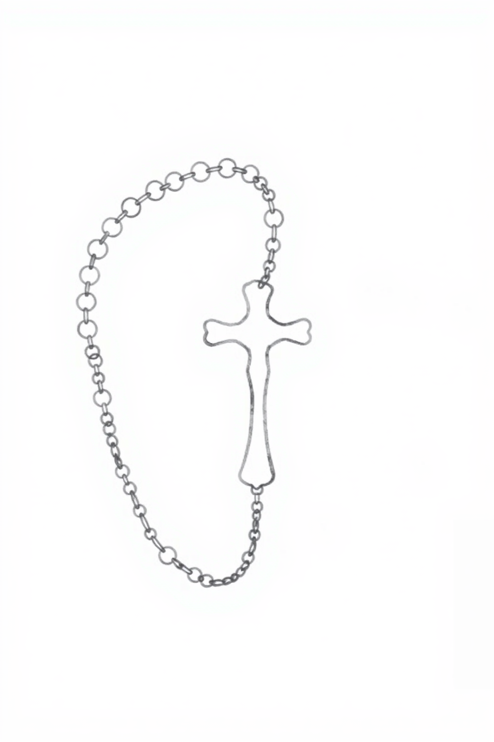 Simple Rosary Drawing