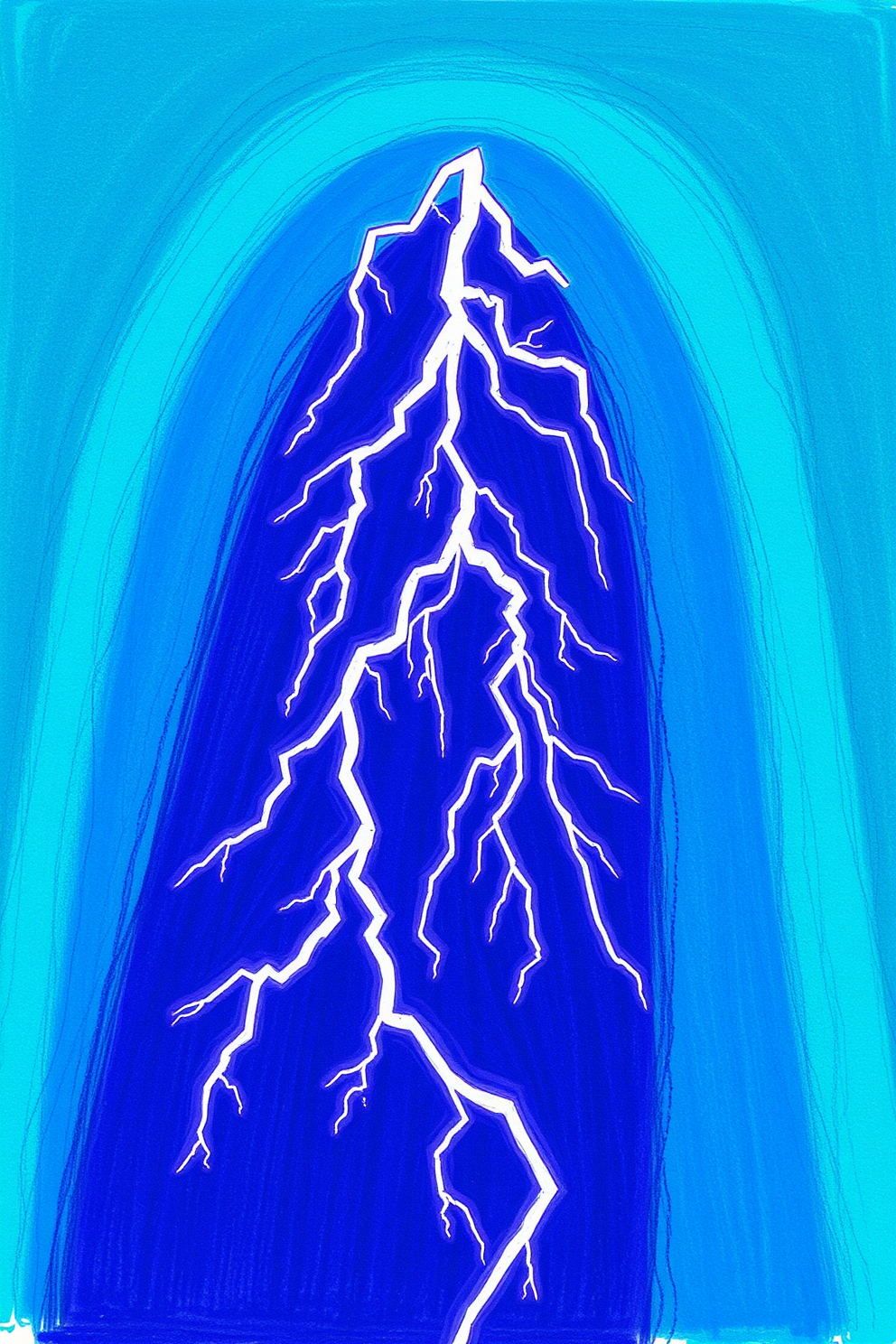 Thunder and lightning drawing