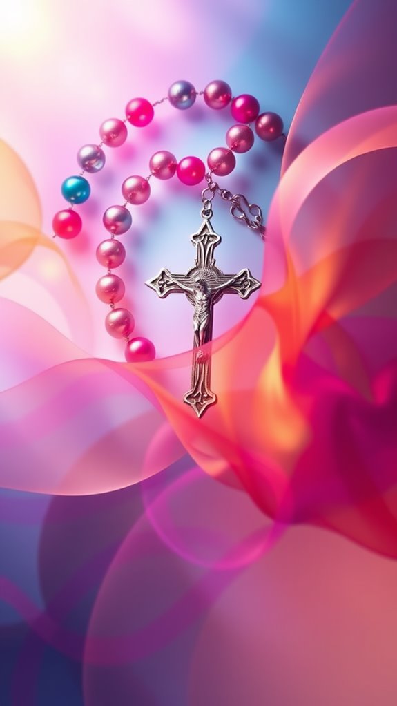 abstract artistic rosary design