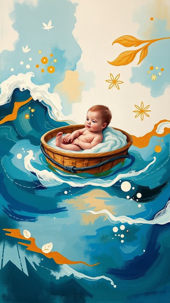 abstract depiction of moses