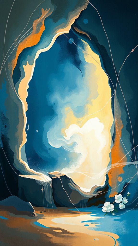 abstract depiction of resurrection