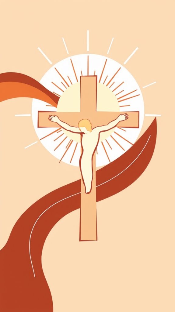 abstract jesus crucifixion art