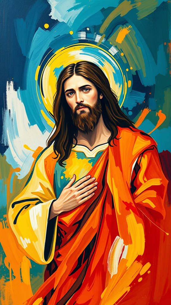 abstract jesus sunday school