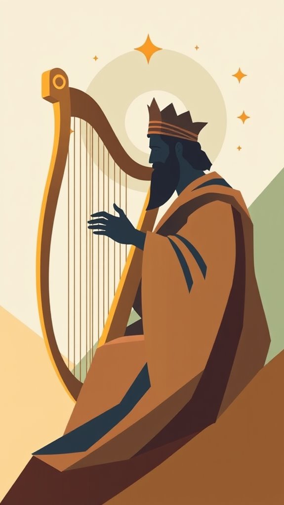 abstract king david illustration