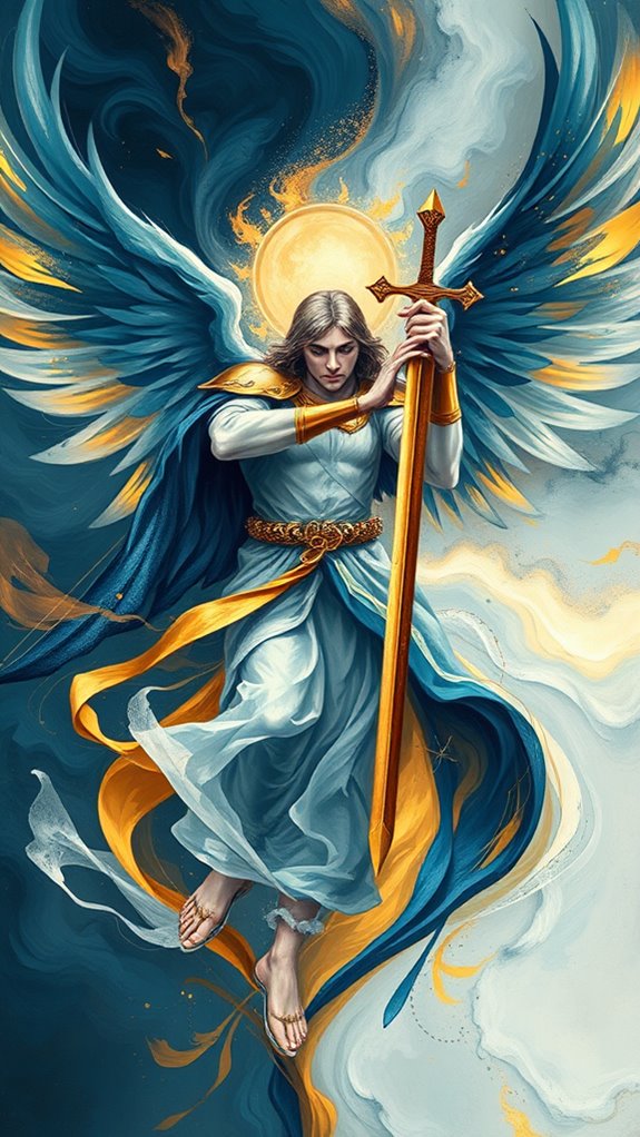 abstract st michael design