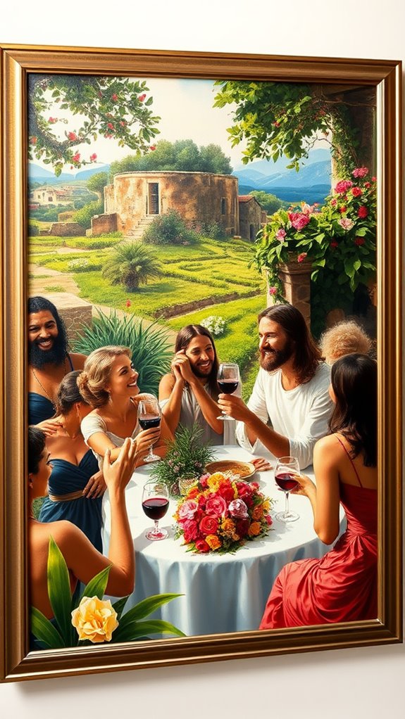 acrylic painting of cana