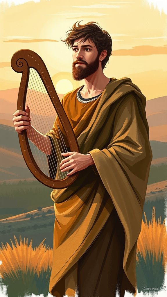 acrylic painting of david