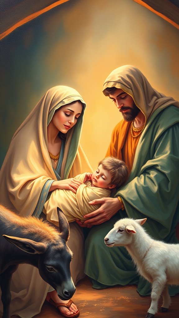 acrylic painting of jesus