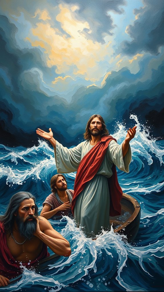 acrylic painting of jesus