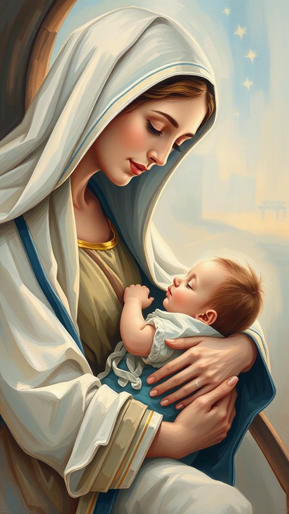 acrylic painting of nativity