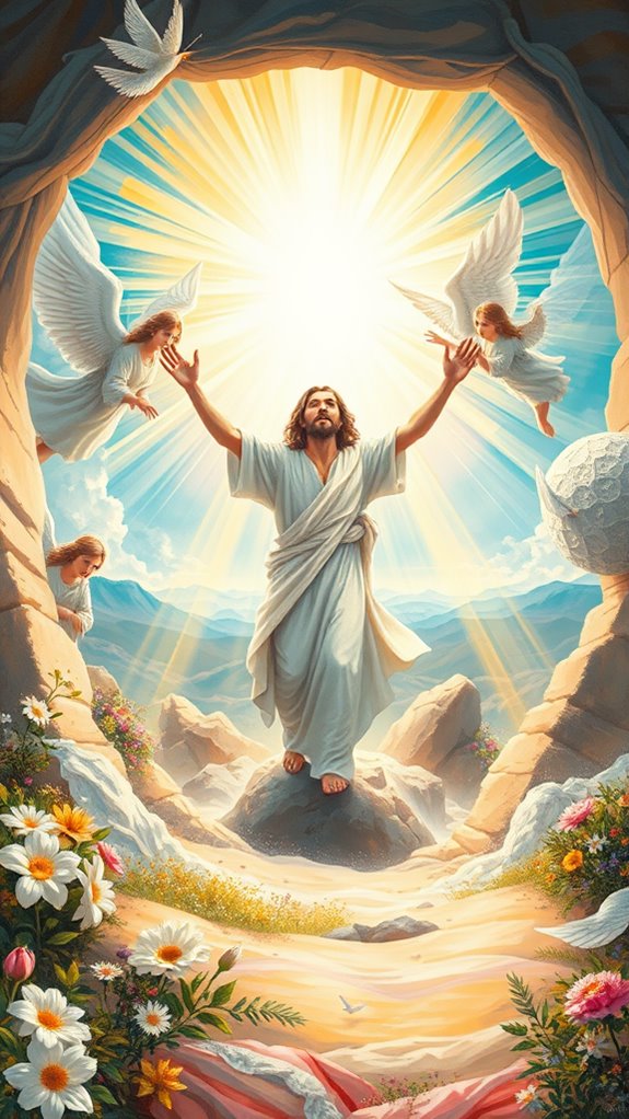 acrylic painting of resurrection