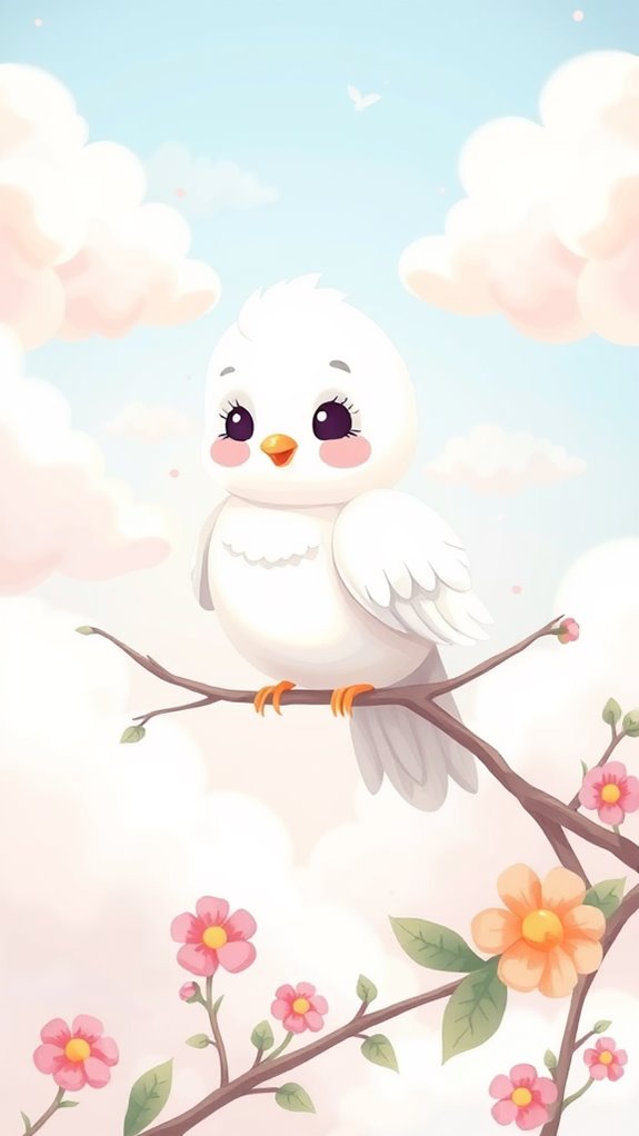 adorable dove picture displayed