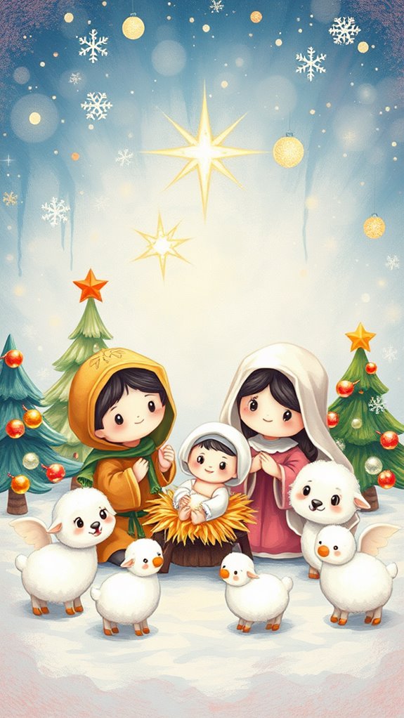 adorable festive expressionist artwork