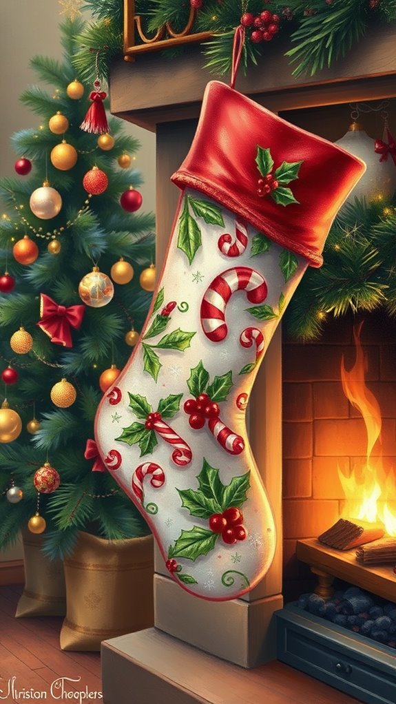 12 Stunning Christmas Stocking Paintings To Inspire You - Encouraging 