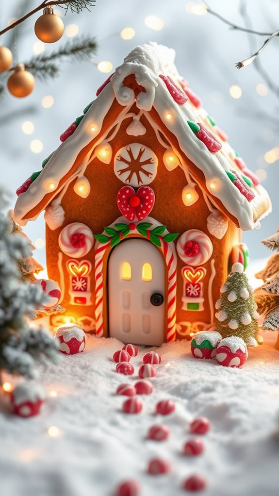adorable gingerbread house design