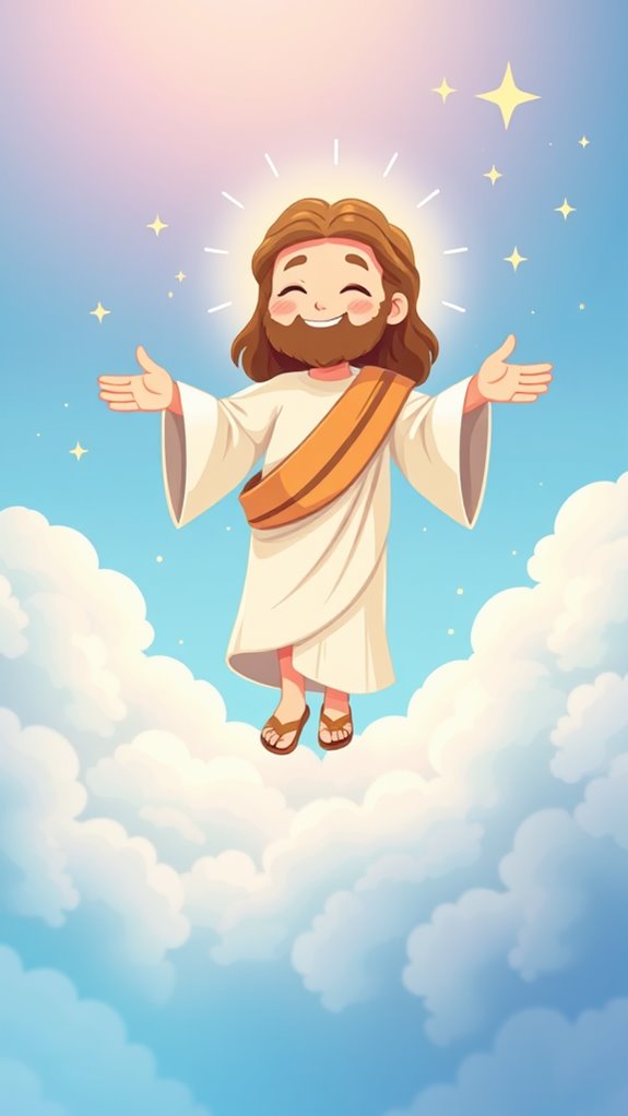 adorable jesus ascension artwork