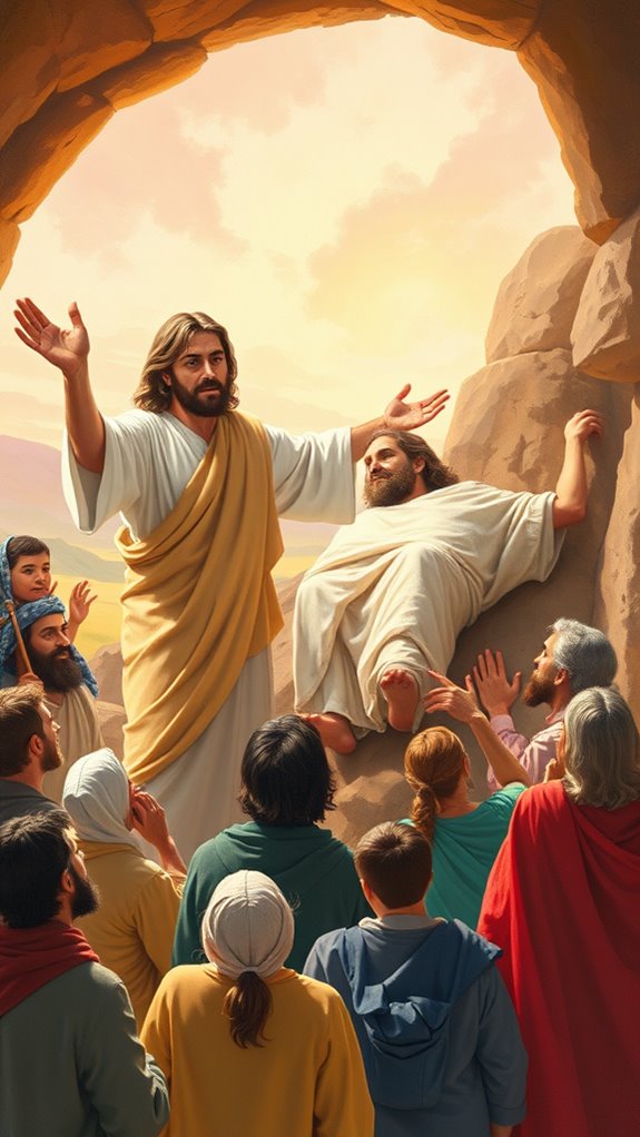 adorable jesus resurrects lazarus