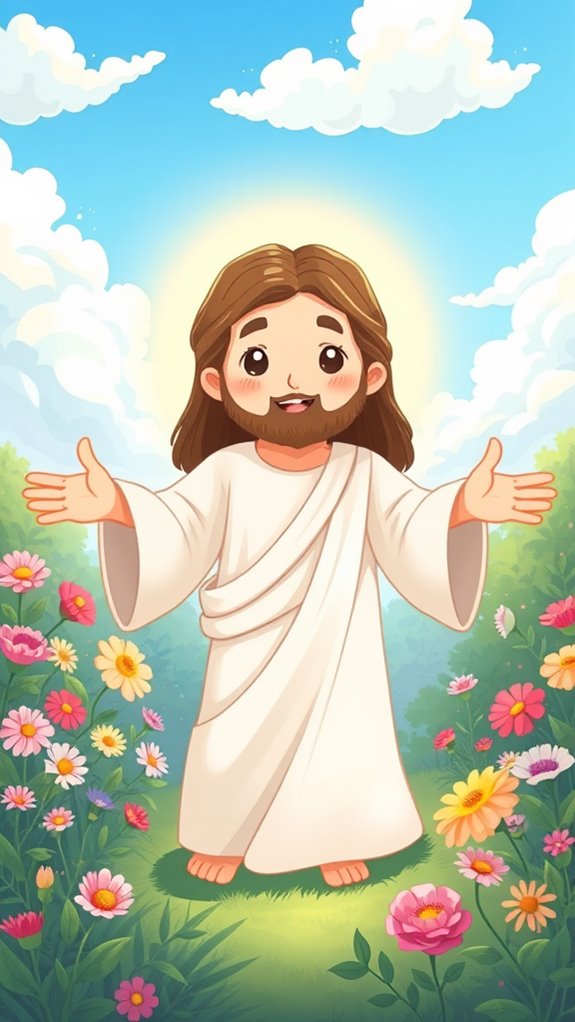 adorable jesus rising image