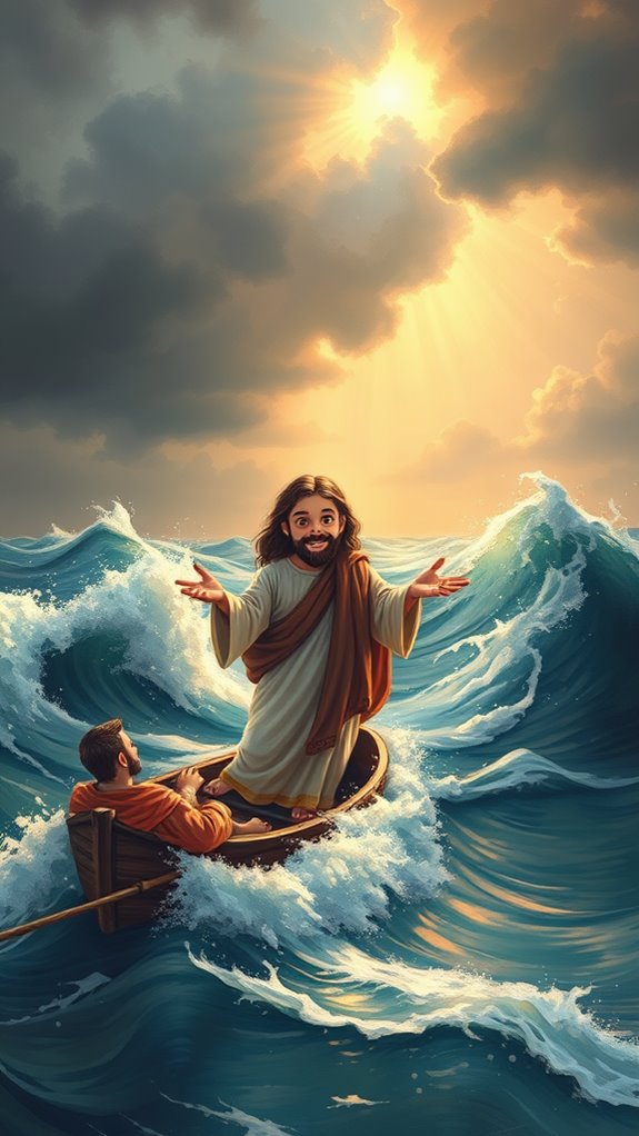 adorable jesus soothing tempest