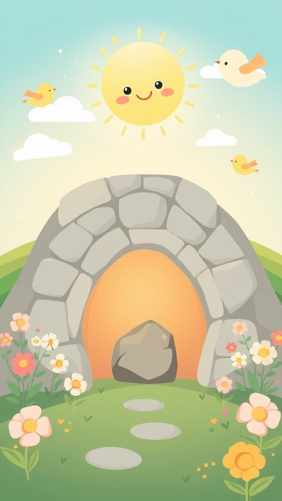 adorable jesus tomb artwork