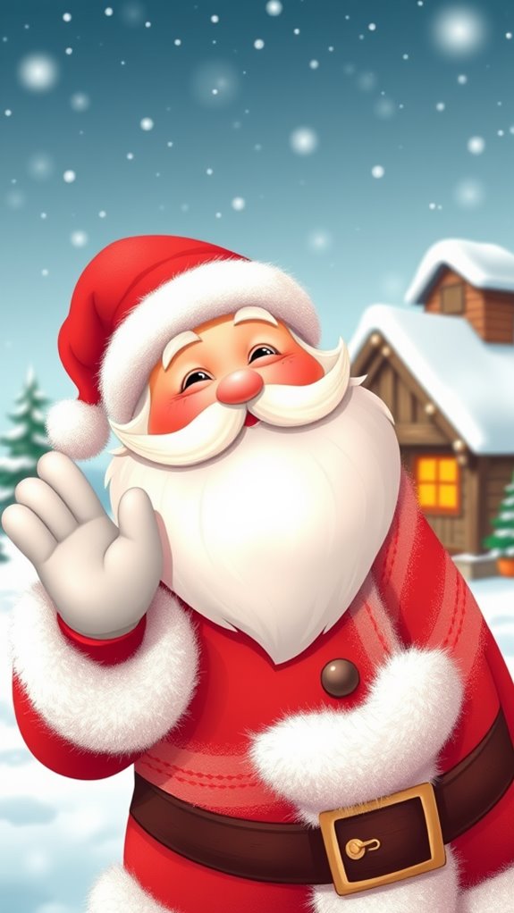 adorable santa claus illustration