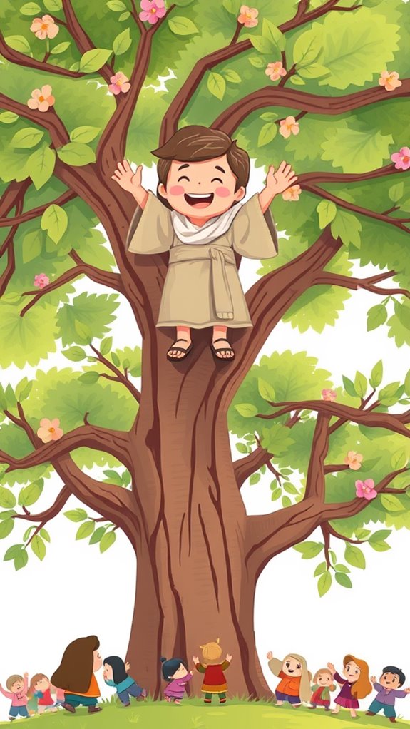 adorable zacchaeus character design