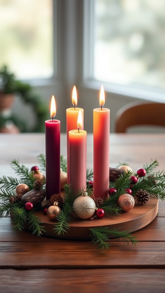 advent candle artwork creation