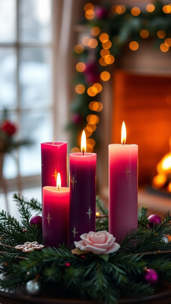 advent candles create tranquility