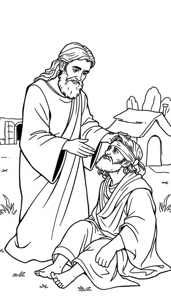 ananias heals saul illustration