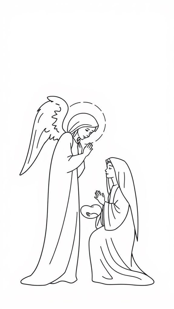 angel and mary art