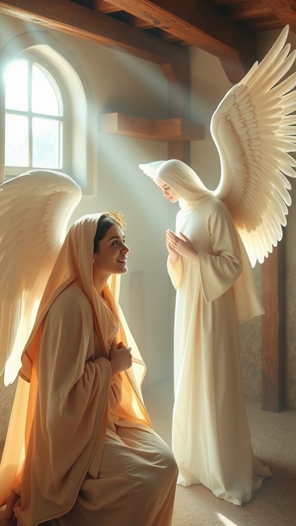 angel visiting mary imagery