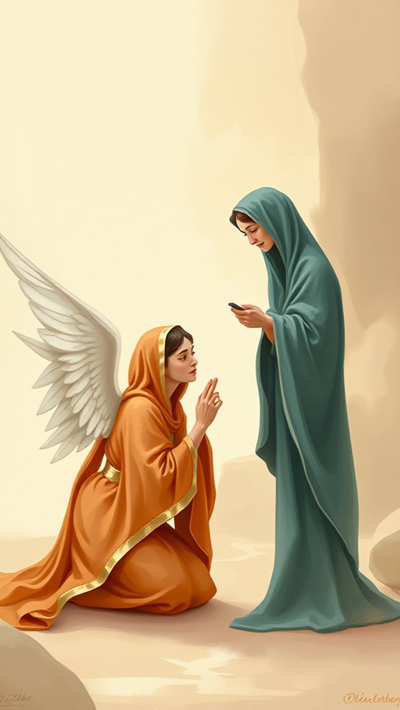 angel visiting mary painting