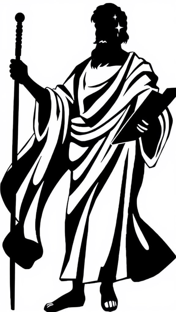 apostle paul silhouette artwork
