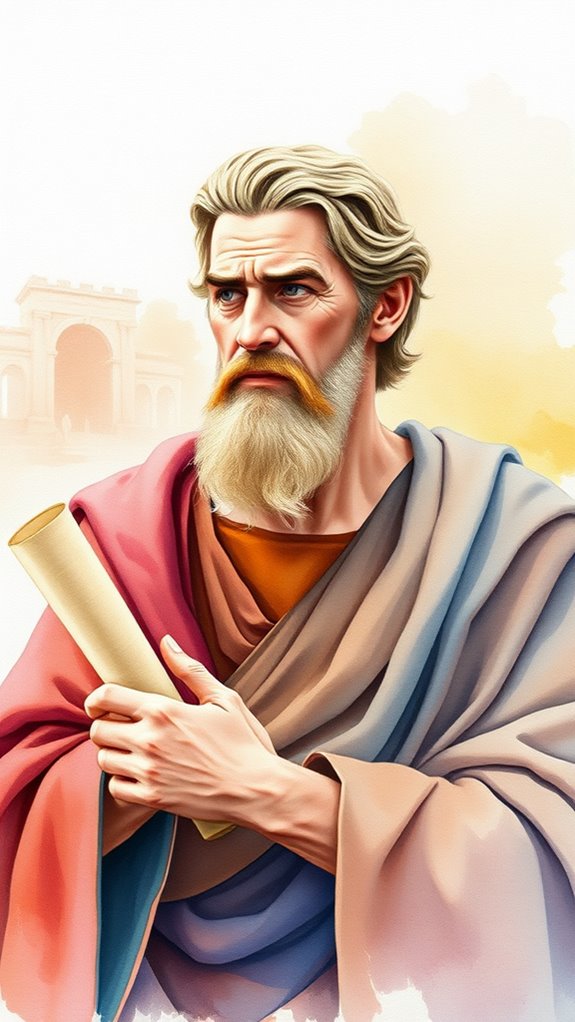 apostle paul watercolor artwork