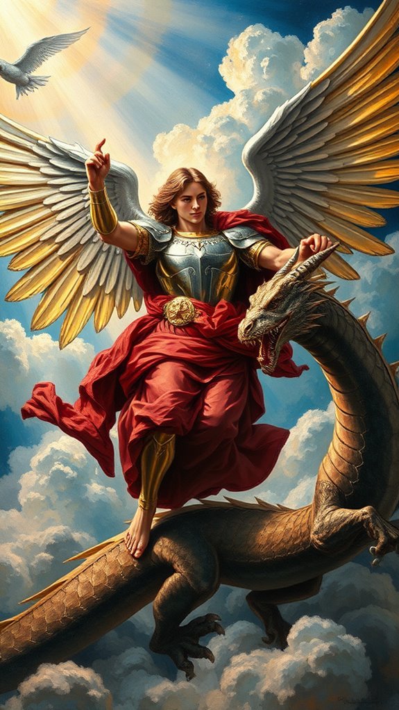 archangel michael acrylic artwork