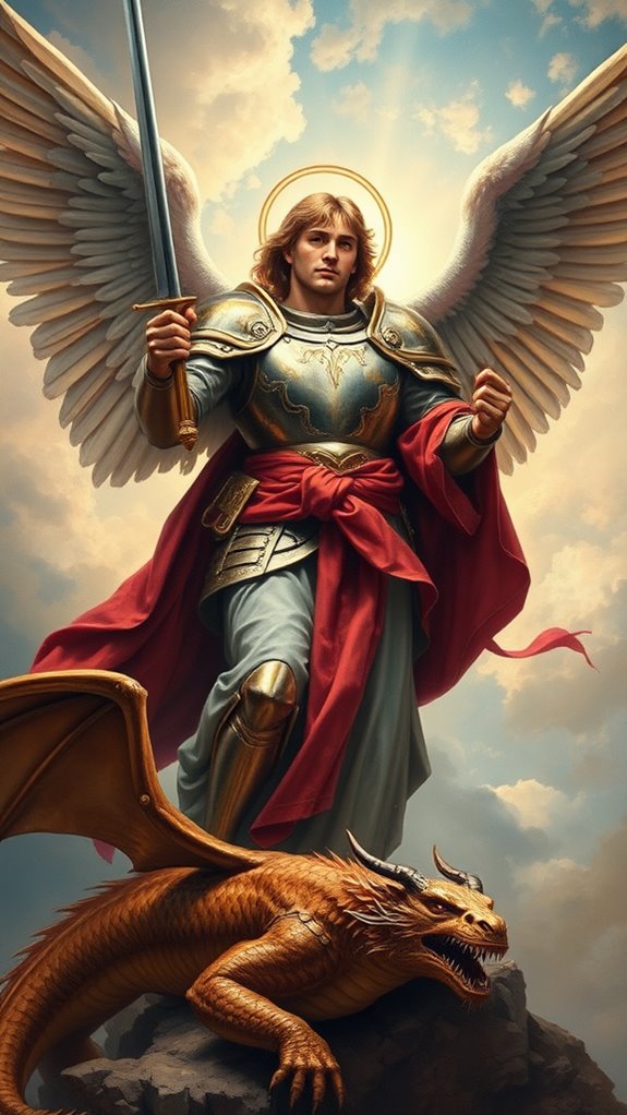 archangel oil painting artwork