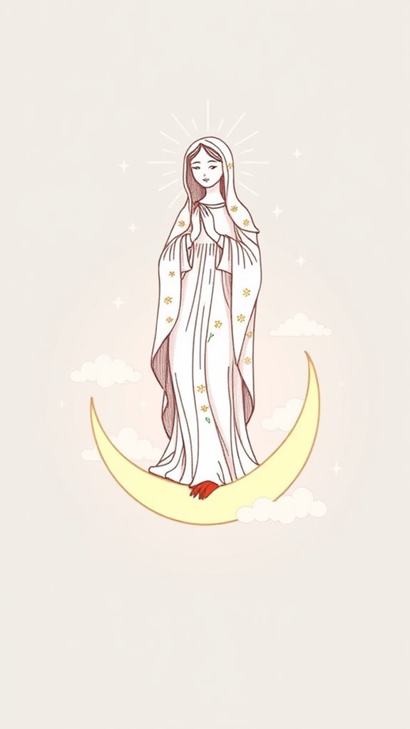 artistic immaculate conception illustrations