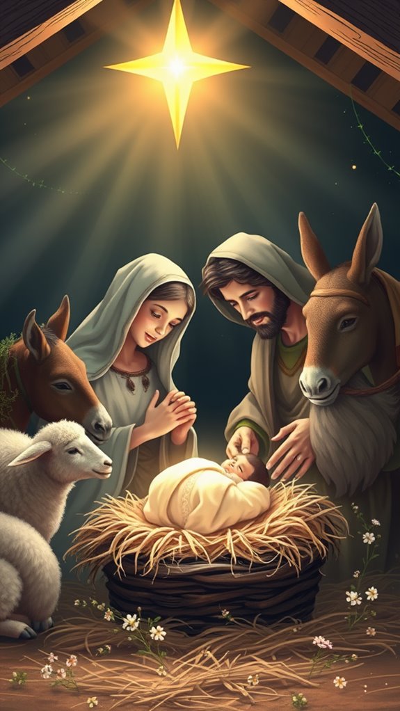 beautiful nativity scene image