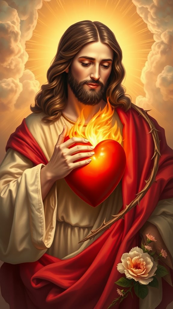 beautiful sacred heart art