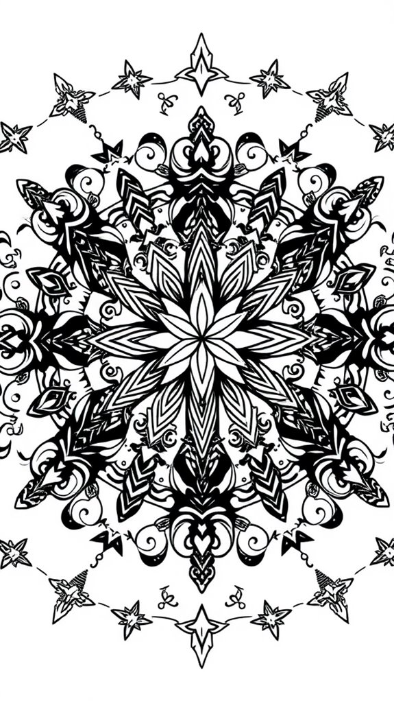 bethlehem star mandala art