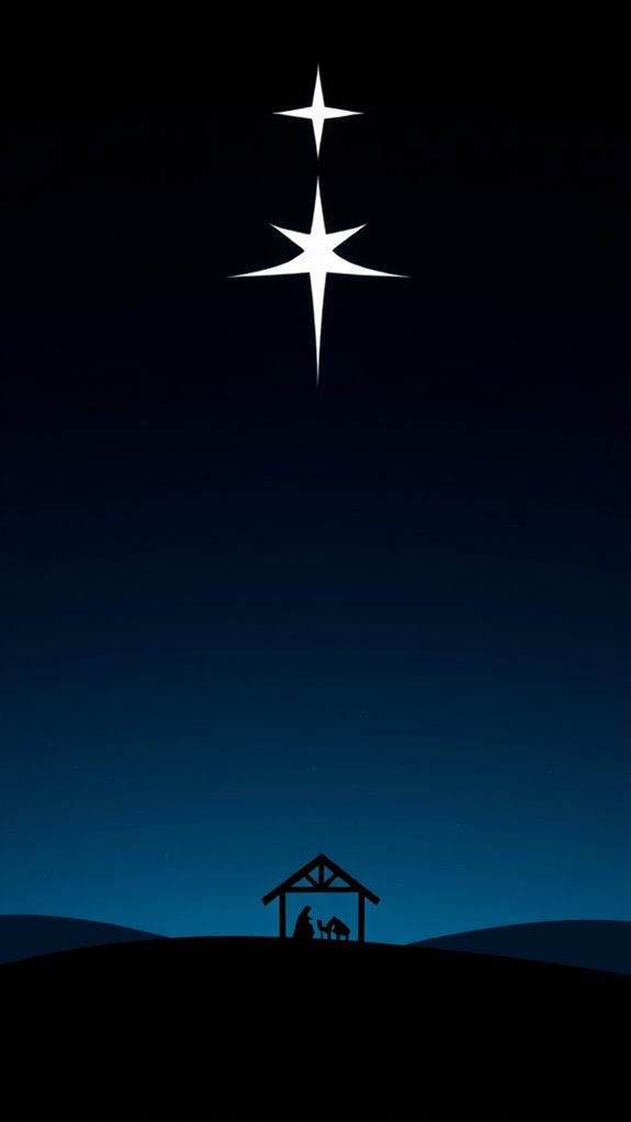 bethlehem star silhouette image