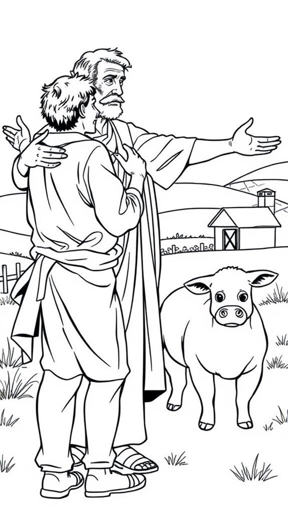 biblical story coloring activity