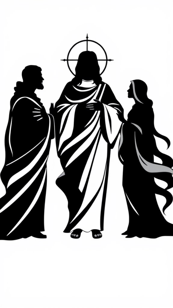 black and white silhouette