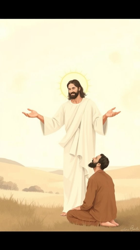 blind man receives sight