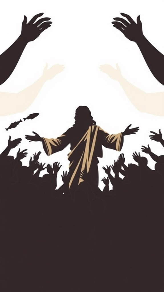 bold silhouette of jesus