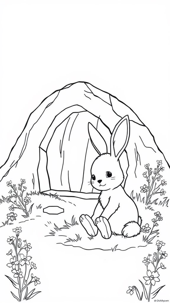 bunny jesus resurrection coloring
