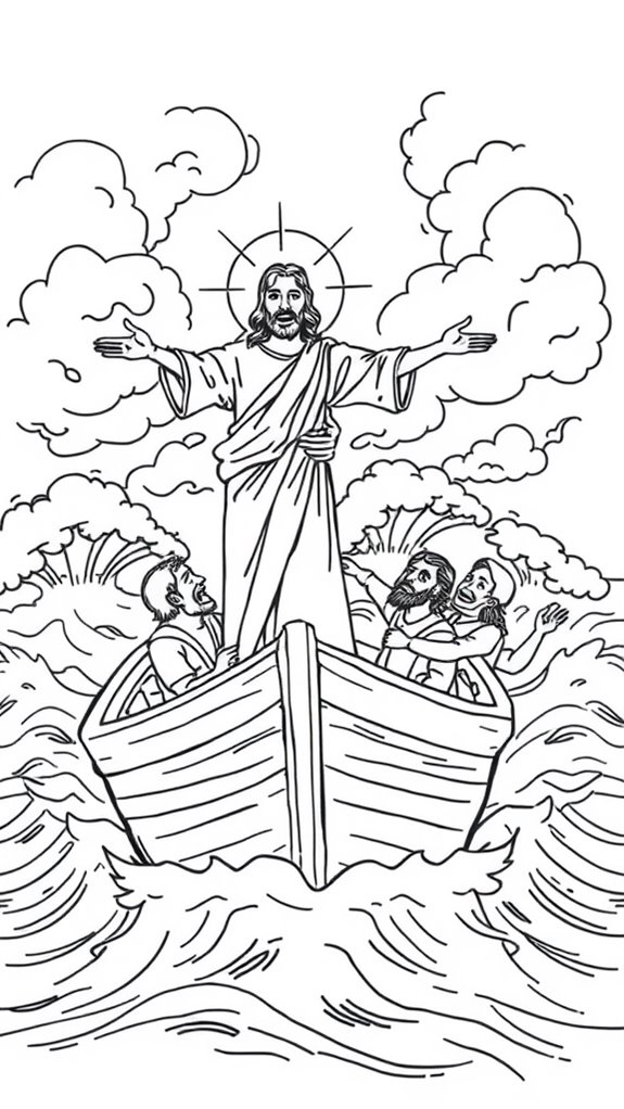 calming storm coloring activity